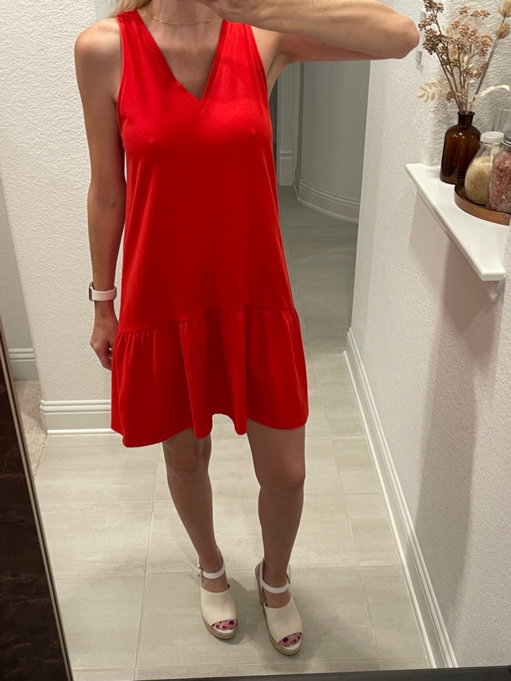 Bold Red dress NWOT